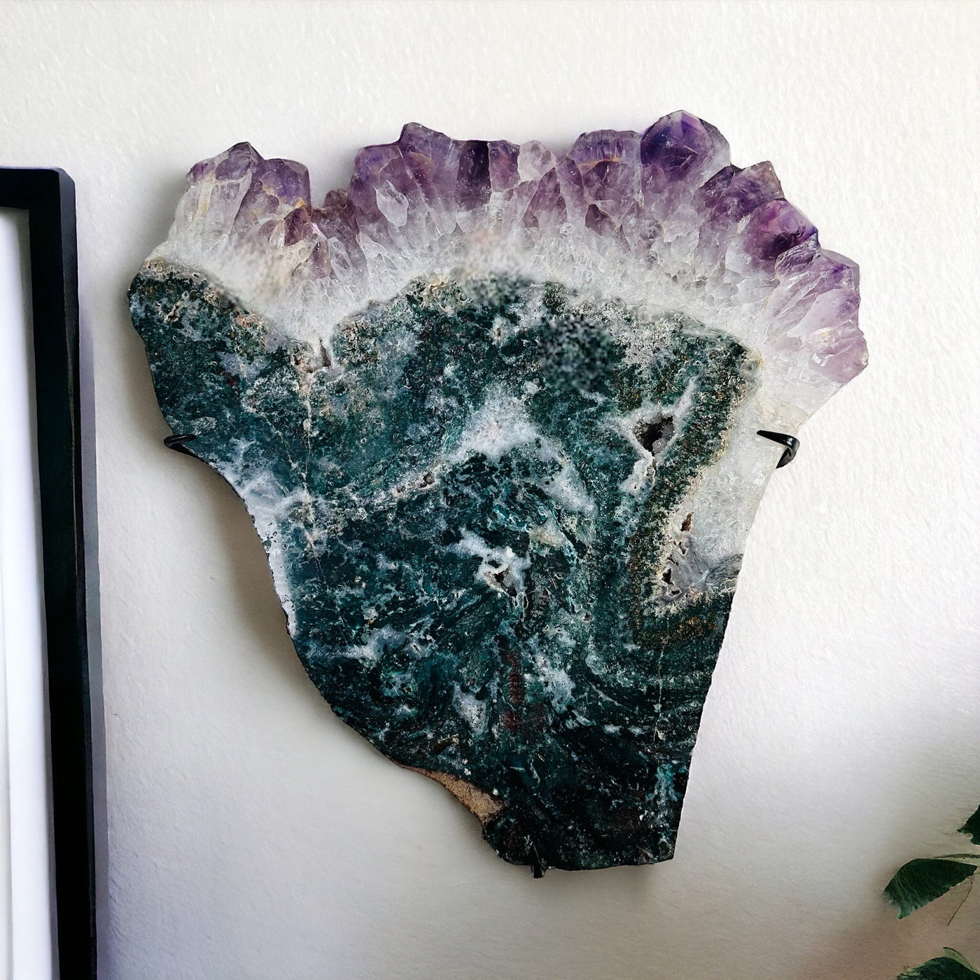 Amethyst with Jasper Wall Decor - Amazing One of A Kind -