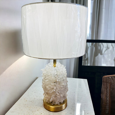 Crystal Quartz Points Lamp displayed as home decor 