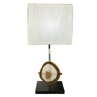 Natural Agate Slice Lamp