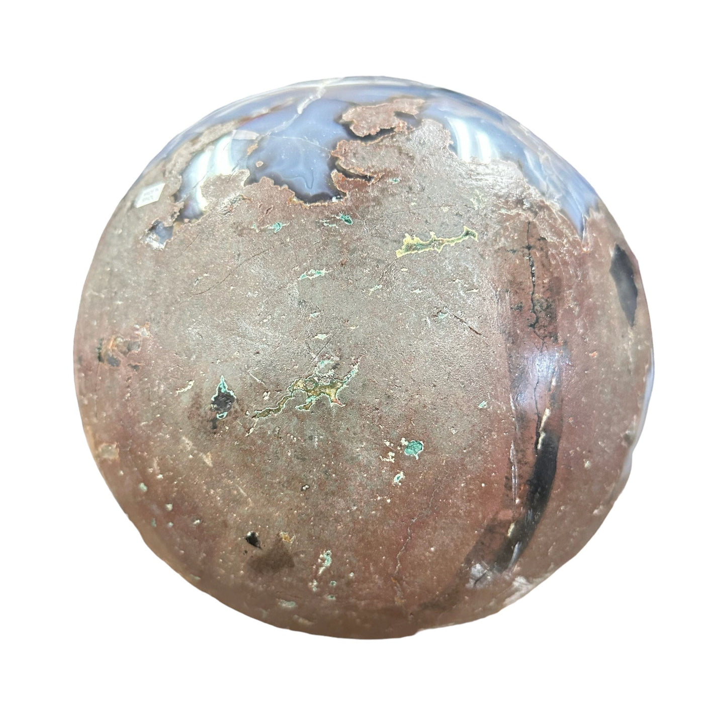 bottom side of the sphere 