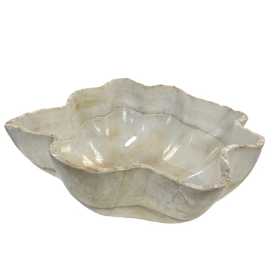 Light Colored Mexican Onyx Freeform Bowl - Large Bowl -
