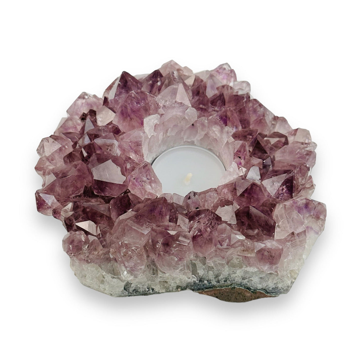 Amethyst Crystal Candle Holder A grade quality 