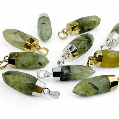 side view of the crystal pendants to show the thickness 