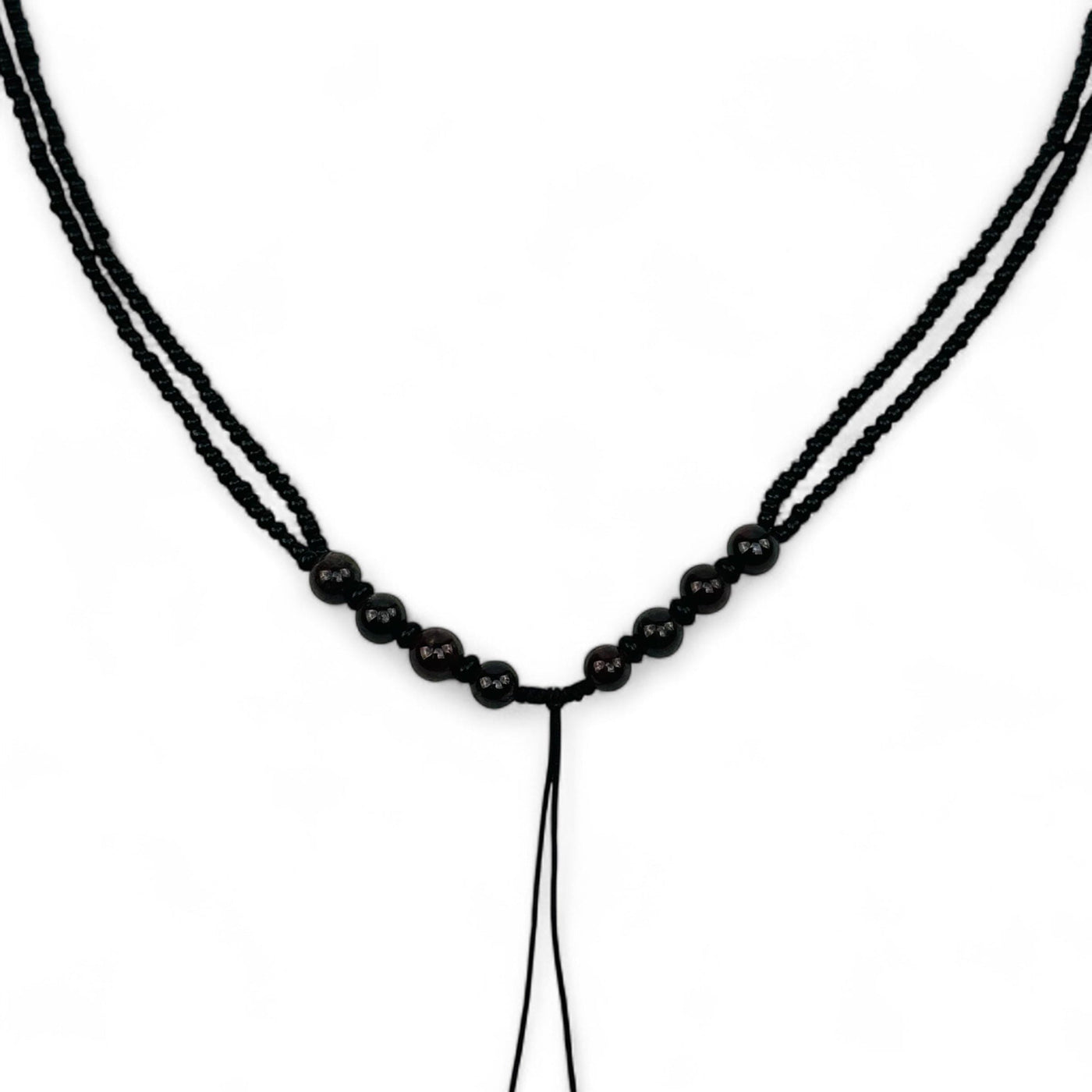 close up of the details on the garnet gemstones 