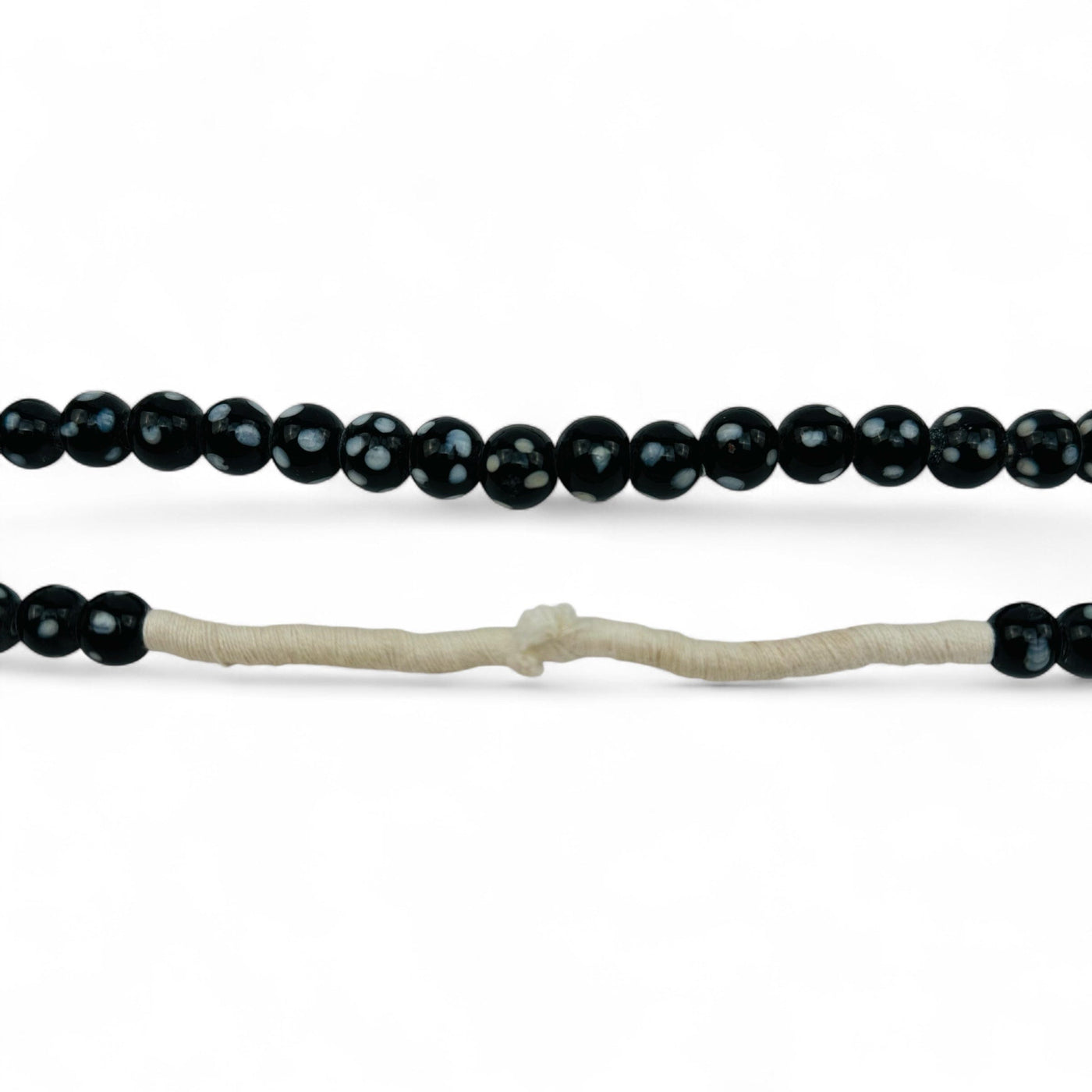 close up of the top of the necklace part