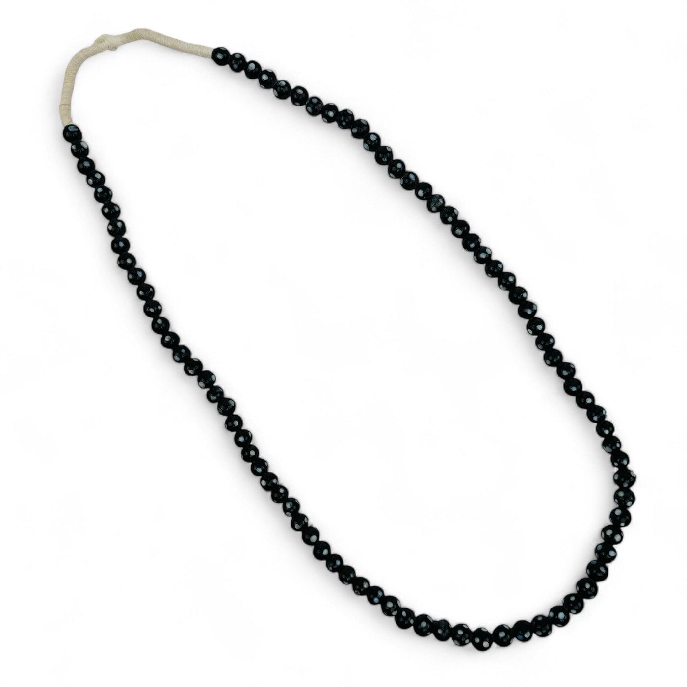 necklace has beads made from ceramic 