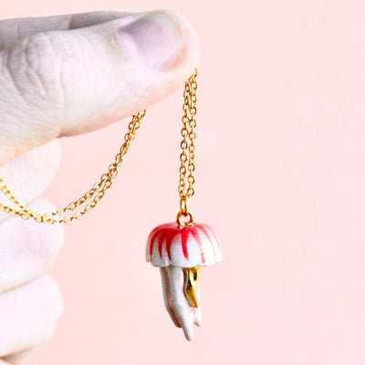 Storybook Porcelain Nature Necklace - available in a jellyfish 