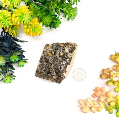 Citrine Druzy Cluster showing backside