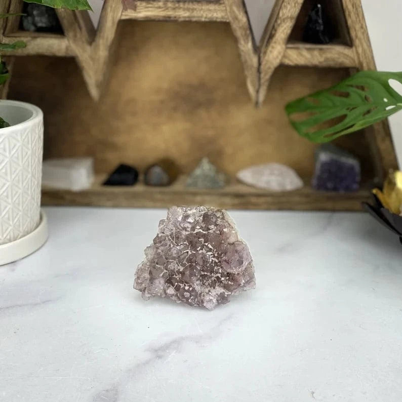 Amethyst With Calcite Formation 