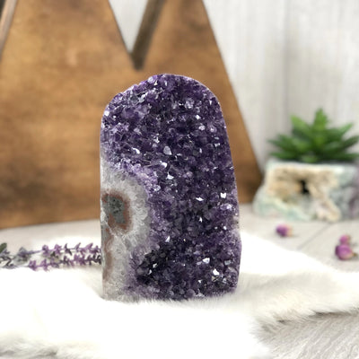 Amethyst Cut Base Crystal Cluster