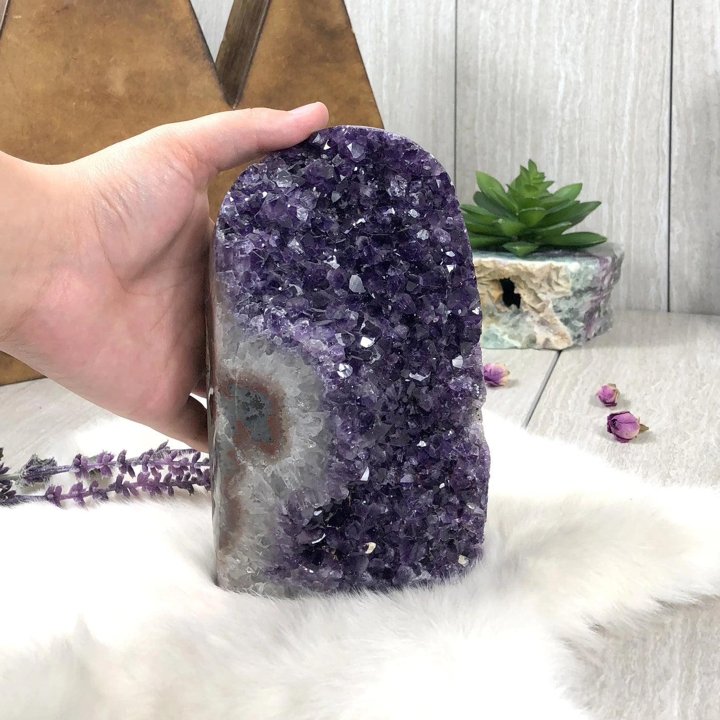 Amethyst Cut Base Crystal Cluster