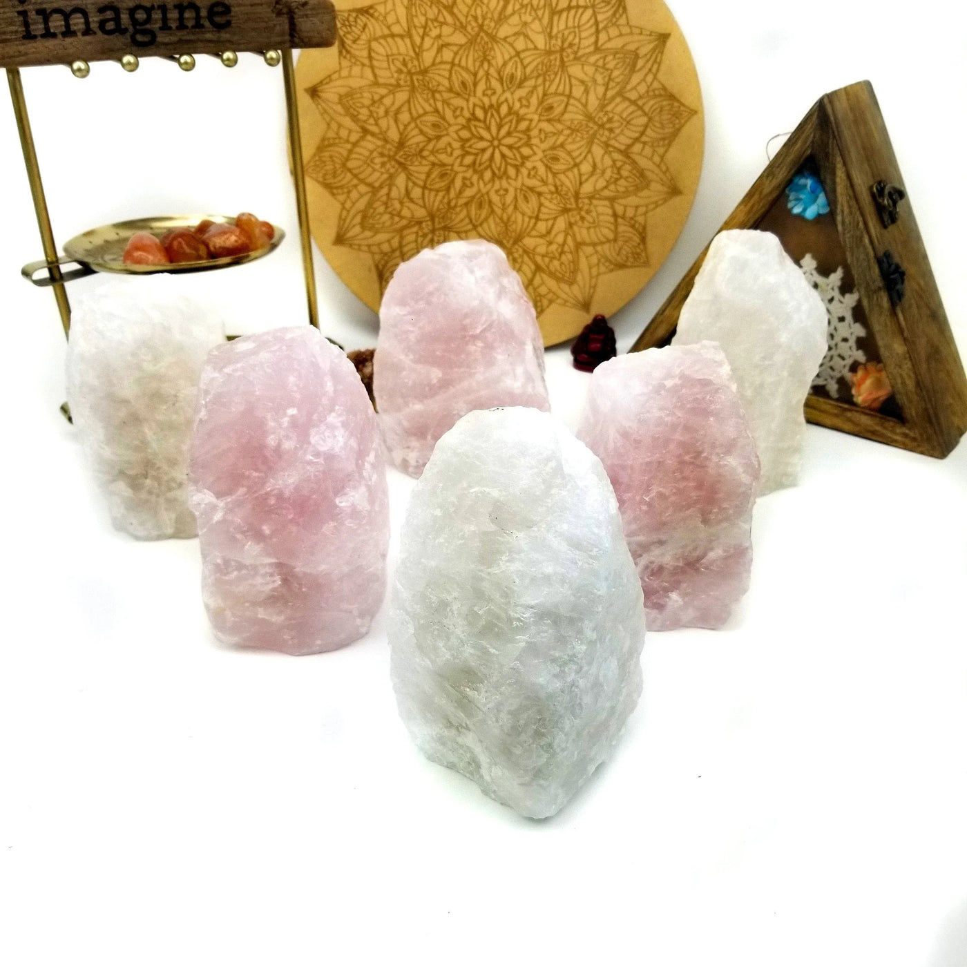 Quartz Rough Stone - Crystal and Rose Quartz - 1 Large Piece – Rock ...