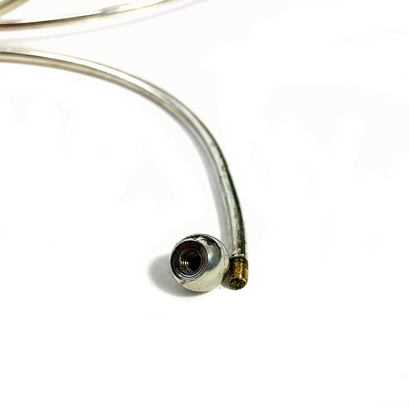 the ball end comes off allowing you to add a charm or pendant 