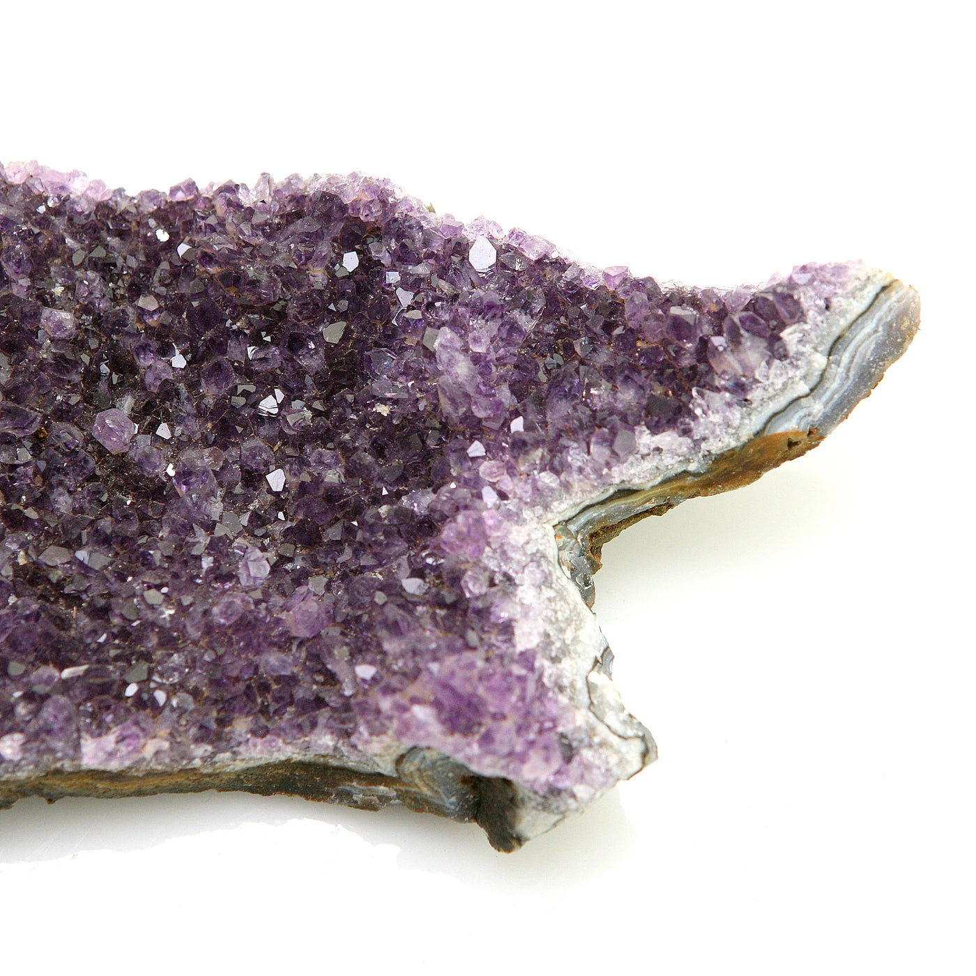 amethyst with decorations in the background