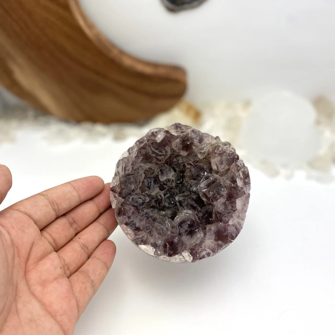 Amethyst Cluster Crystal Sphere