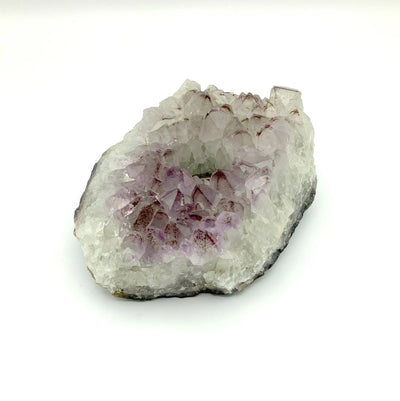 amethyst with decorations in the background