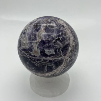 Chevron Amethyst Crystal Ball Sphere from another side