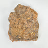 Back view of rough back on Dogtooth Calcite Crystal Cluster on white background for reference.