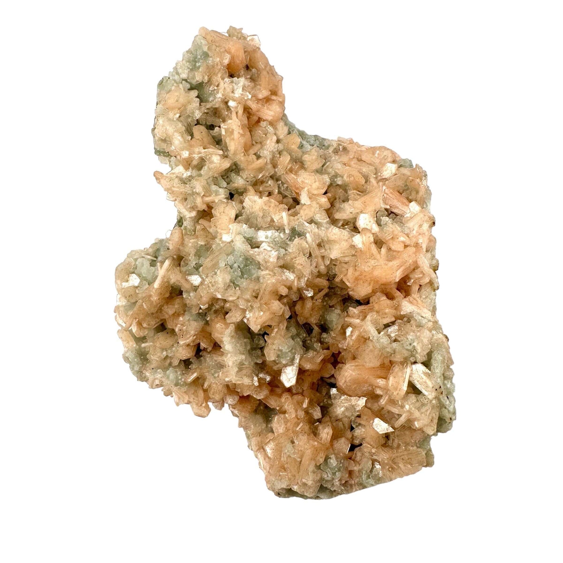 Peach Stilbite Cluster with Apophyllite and Zeolite - Museum Quality ...