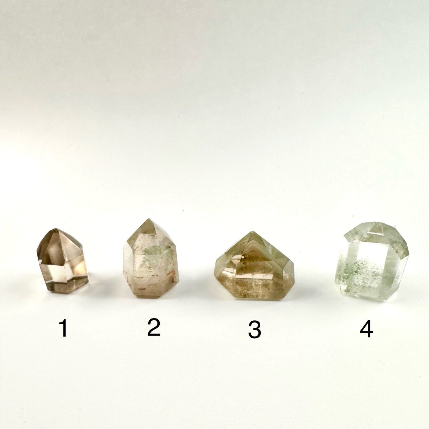 Crystal Quartz Points with Inclusions - Small Crystals - You Choose variants 1 2 3 4 labeled