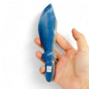 Blue Quartz Crystal Knife on hand for size reference.