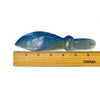 Blue Quartz Crystal Knife next to ruler for size reference.