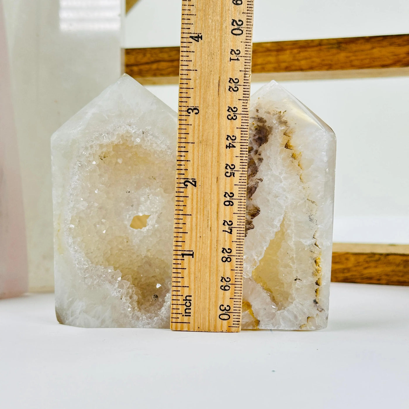 AGATE with decorations in the background