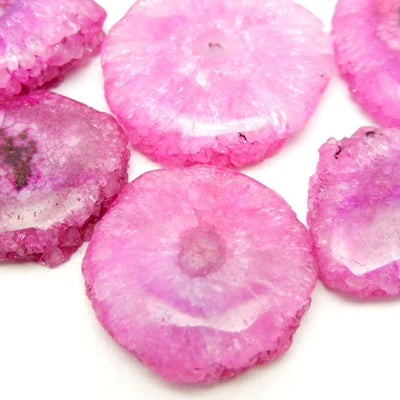 Close up of Hot Pink Solar Quartz 