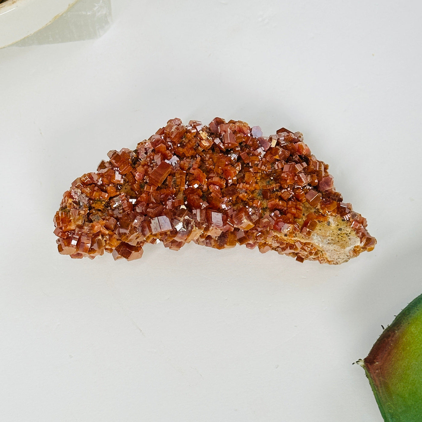vanadinite with decorations in the background