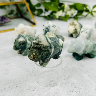 Imperfect Moss Agate Dinosaur - You Get All