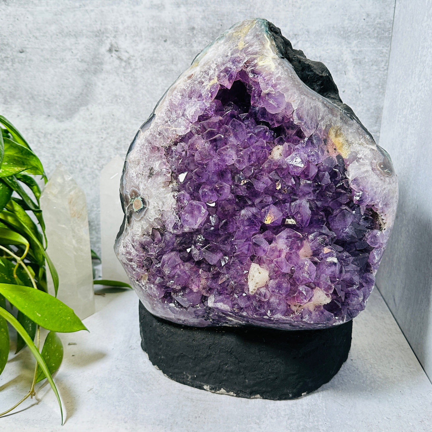  Amethyst Cathedral Cluster Large - OOAK - front