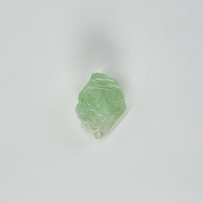 Green Fluorite with Epidote and Crystal Quartz Growth Cluster on white background