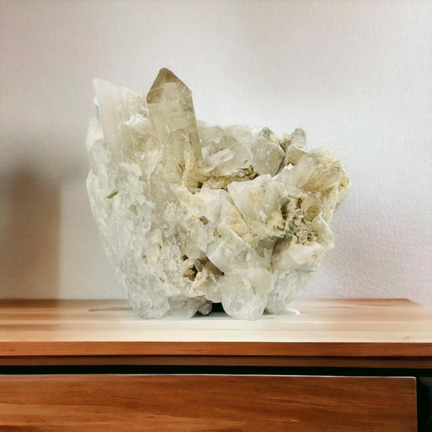 crystal quartz freeform on table