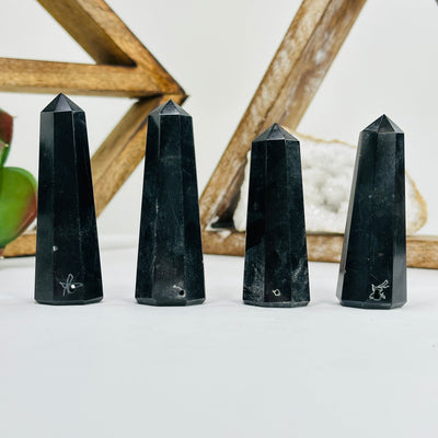 onyx tower points with decorations in the background