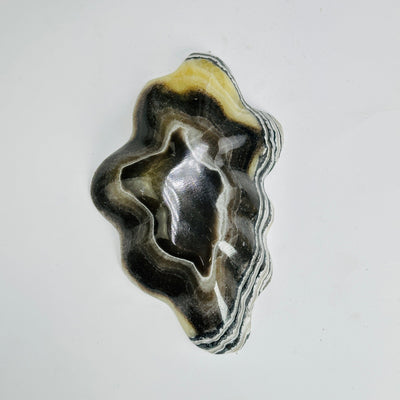 Mexican onyx bowl on white background