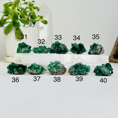 variants 31-40 of diana maria fluorite clusters