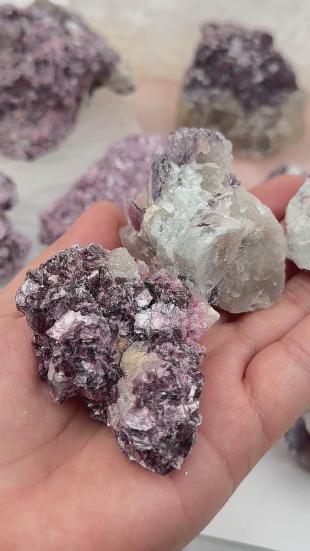 Lepidolite Unicorn Crystal - Rare Find!