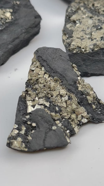 Pyrite Crystal on Basalt Matrix