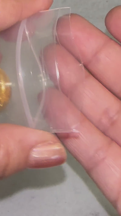 5pc Gold Rutilated Crystal Quartz Spheres - High Quality -