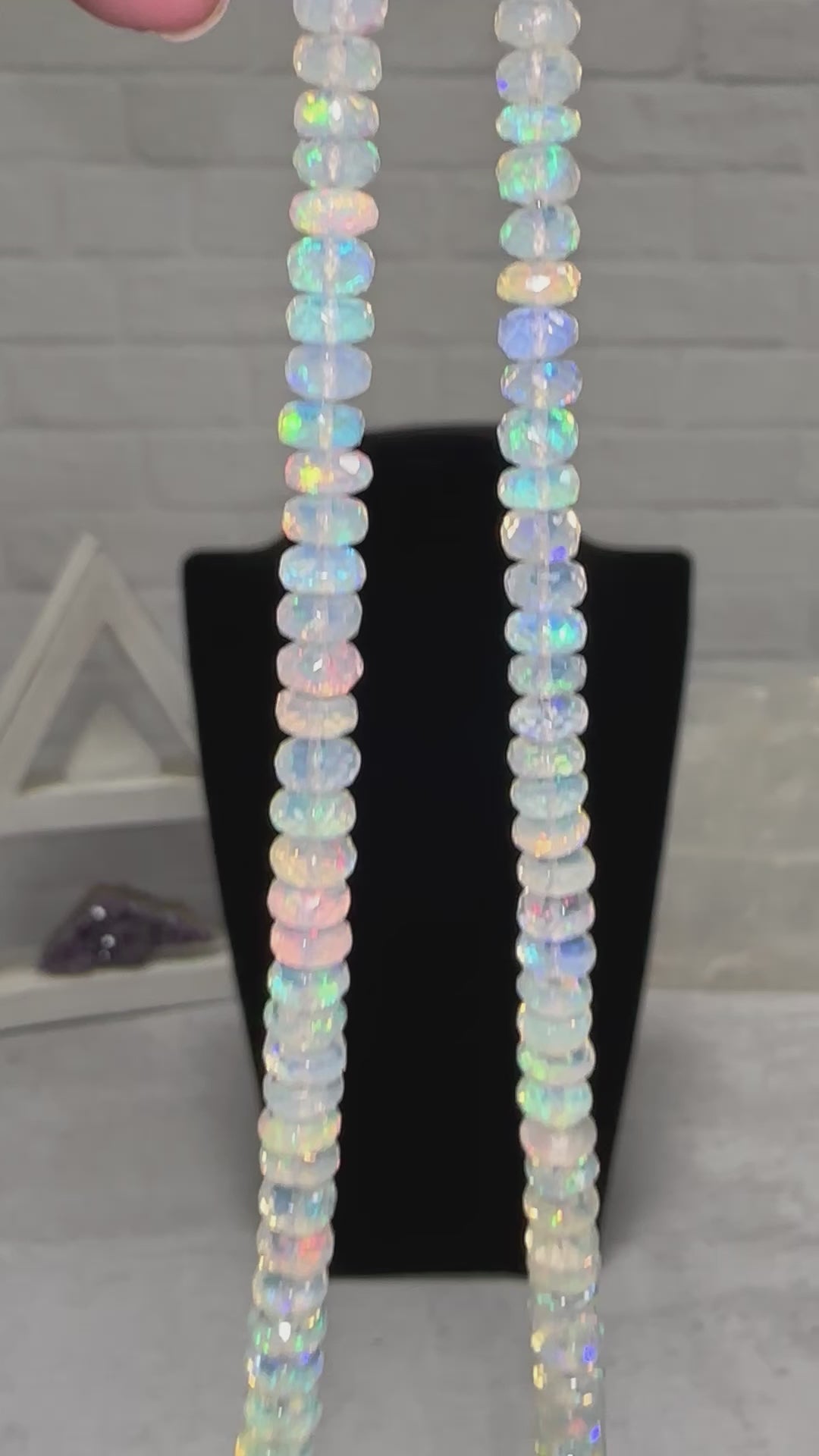 Opal Necklace High Quality Faceted Opal Stunning