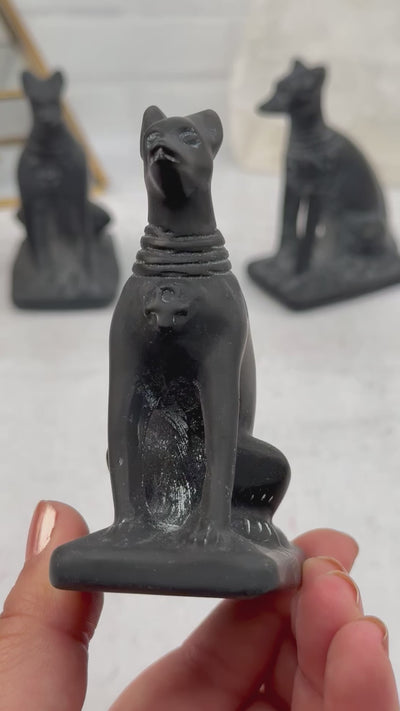 Black Obsidian Crystal Dog - Sophisticated Canine