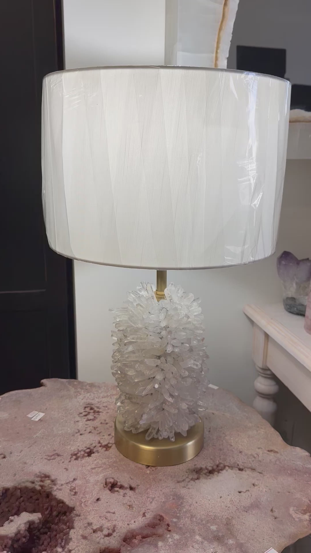 Crystal Quartz Points Lamp - Crystal Decor