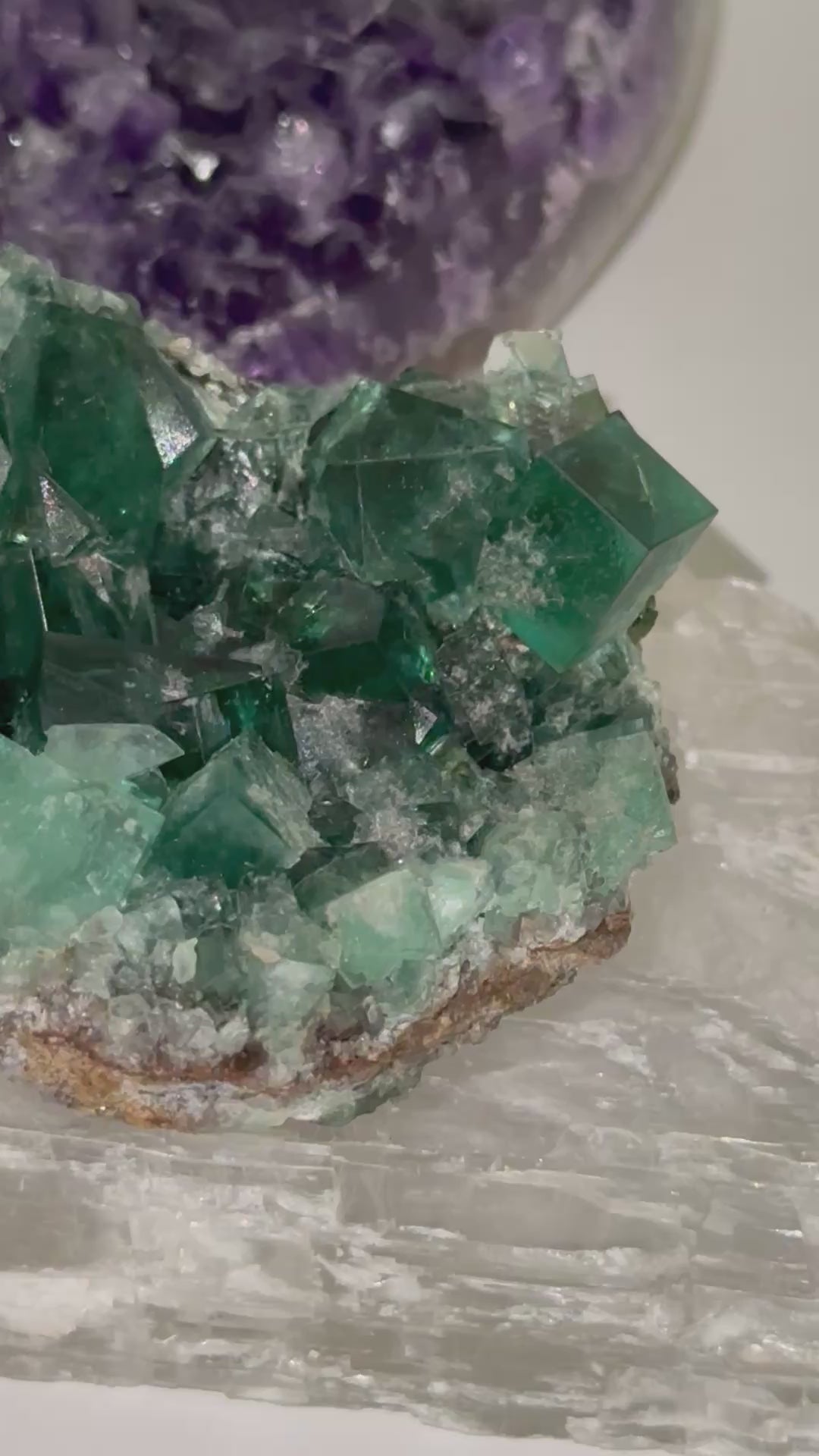 Cubic Fluorite Crystal Cluster - High Grade Formation -