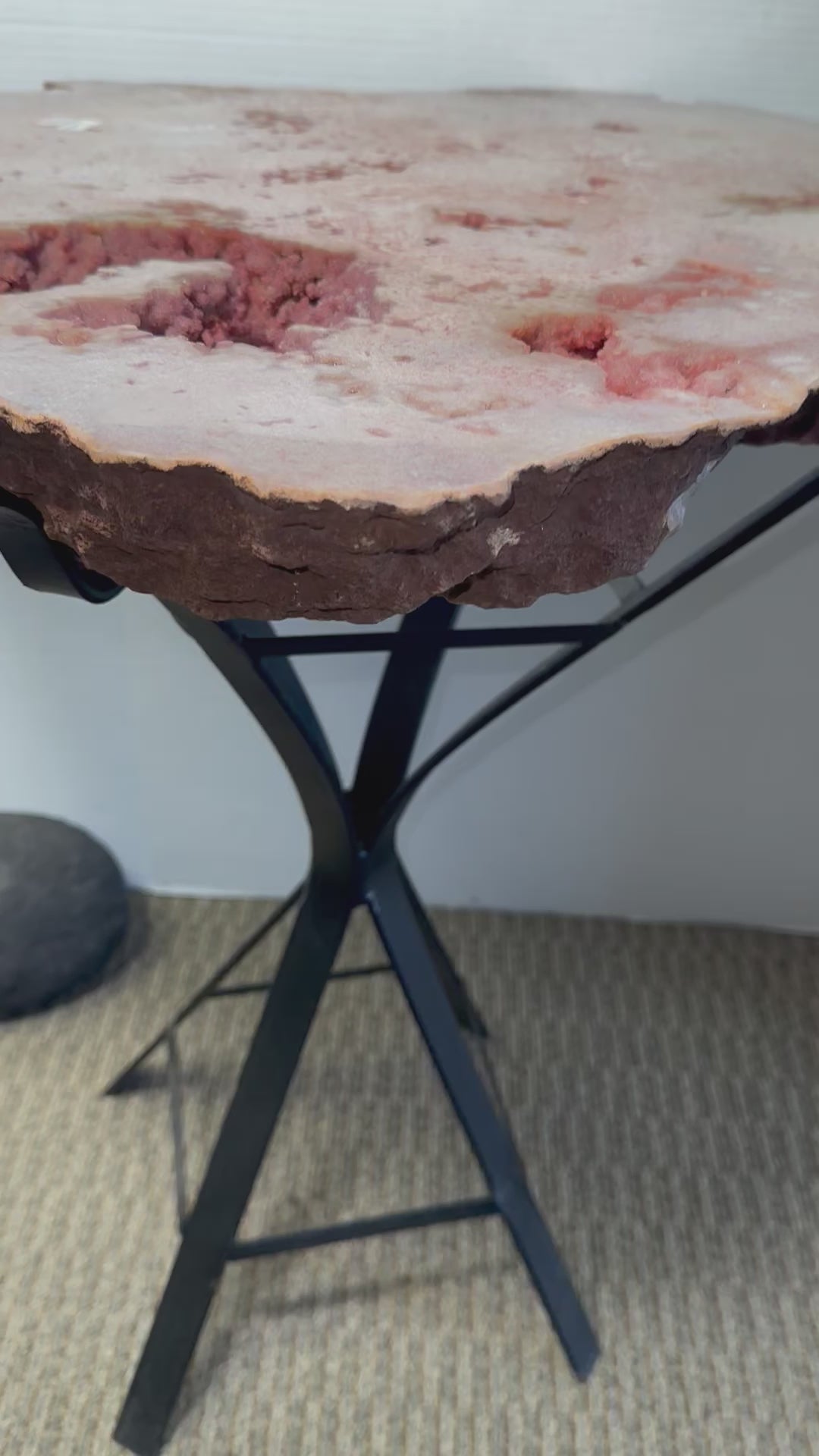 Pink Amethyst Crystal Table - Amazing One of A Kind  -