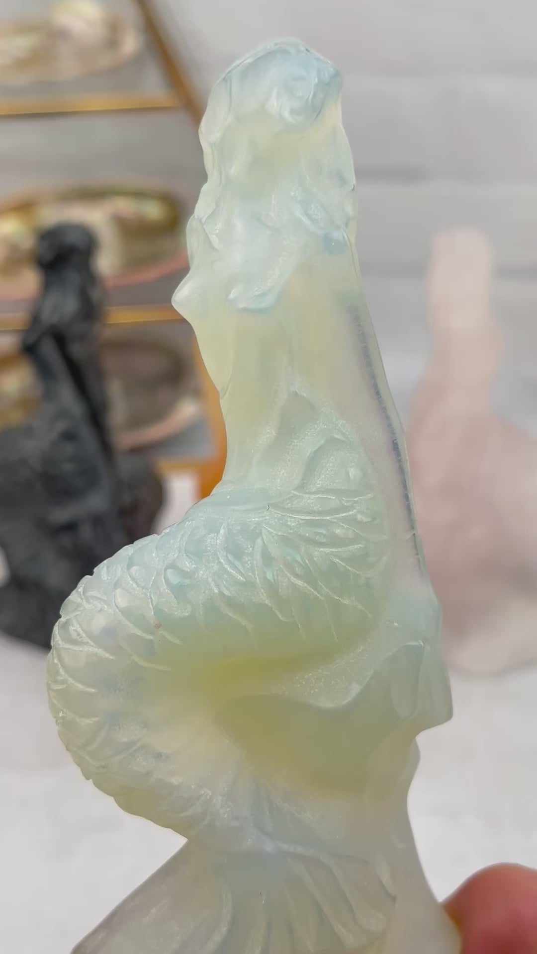 Crystal Mermaid - You Select Stone - Crystal Carving