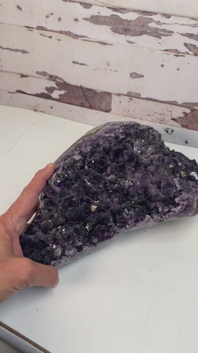Video showing Amethyst Crystal Cluster Lots of Gorgeous Crystals