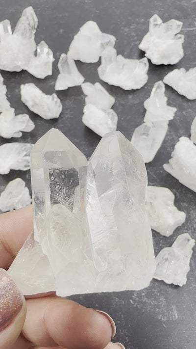 1 POUND High Grade Crystal Cluster - Clear Crystal Quartz -