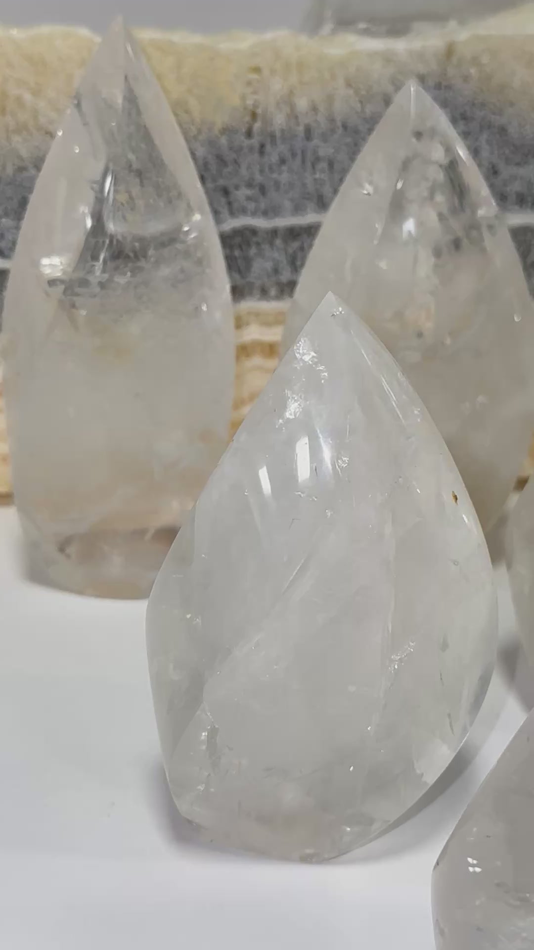 Crystal Quartz Flame Point