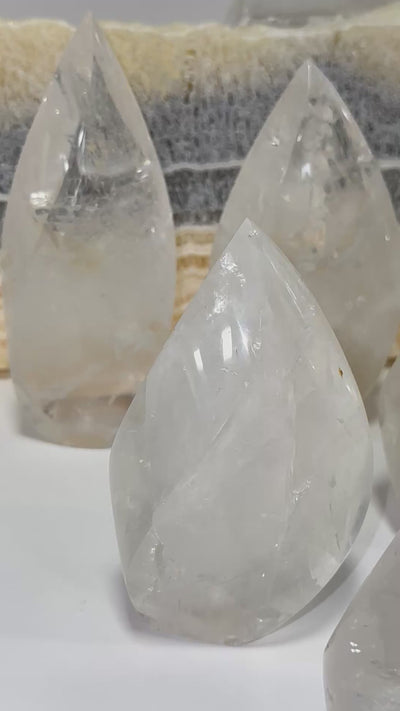 Crystal Quartz Flame Point