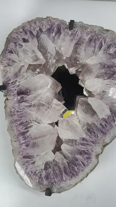 Amethyst Crystal Cluster Mirror